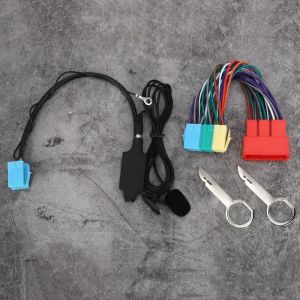 Fdit adaptateur AUX Adaptateur Audio Bluetooth avec haut-parleur st&eacute;r&eacute;o de voiture pour Audi A2 A3 8L 8P A4 B5 B6 B7 A6