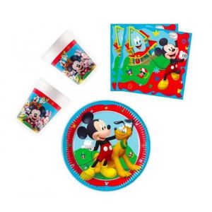 Disney Mickey Rock the House ensemble de f&ecirc;te 36 pi&egrave;ces Num&eacute;ro darticle : PNN00033 Kit anniversaire Mickey 8 enfants