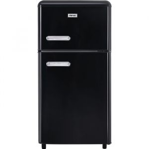 Réfrigérateur congélateur haut - 2 Portes - 72 L ( 21+51) - Classe E - Pose libre - L50 x l51 x H958 cm - Noir