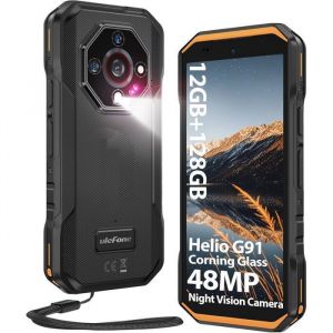 Ulefone Armor X32 Smartphone Robuste 48MP+20MP Vision Nocturne 12Go+128Go/2To Téléphone Incassable Android 14 5.65 NFC Orange