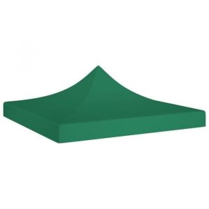 3351NEU- Toit de tente de r&eacute;ceptionToile de rechange pour pavillon tonnelle tente imperm&eacute;able 3x3 m Vert 270 g-m&sup2;