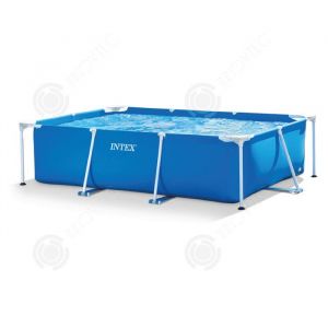 INN Piscine metal frame 2.2x1.50x0.6m PVC piscine metal frame junior rectangulaire tubulaire piscinette metal frame ronde tubulaire