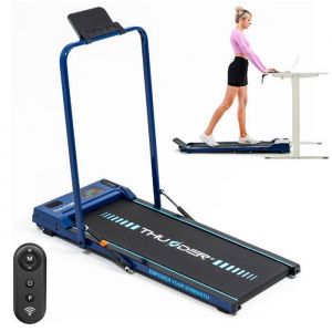 Tapis de Course Pliable THUNDER&reg; VIVA-BLUE  Motoris&eacute;  T&eacute;l&eacute;commande  Vitesse r&eacute;gla 1-8km/h  &Eacute;cran LED  Poids max.110kg  Bleu