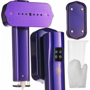 Mini fer &agrave; vapeur et d&eacute;froisseur de voyage &ndash; D&eacute;froisseur vapeur portable 1 200 W chauffe rapide en 20 secondes 4 r&eacute;glages design