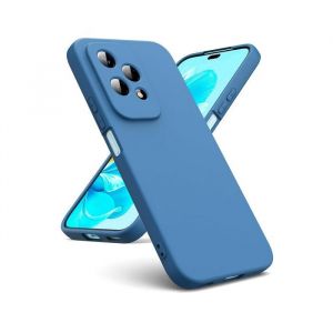 Coque pour Honor 200 Lite 5G - housse etui silicone gel fine + film ecran - BLEU FONCE