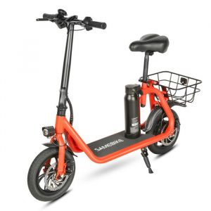 Trottinette &Eacute;lectrique Pliable Samebike Scooters &eacute;lectriques - Moteur 350W Batterie Amovible 36V/10.4AH - Autonomie 80kmRouge
