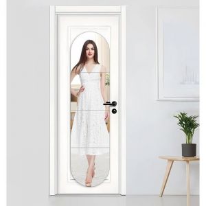 Miroir mural adh&eacute;sif en acrylique - VETOBIOL - 4 pi&egrave;ces - 30x30 cm - Incassable - Anti-&eacute;raflure - Sans cadre - Argent&eacute;