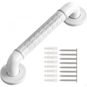 40cm Barre Dappui WC Poign&eacute;e de Baignoire Antid&eacute;rapante pour Salle de Bain Barre de S&eacute;curit&eacute; en Acier Inox pour Personnes Ag&eacute;es