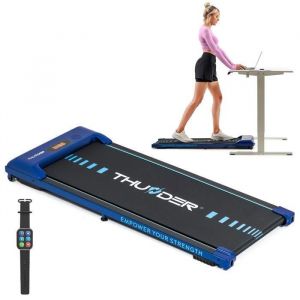 Tapis de Course THUNDER&reg; IDEA-BLUE  Vitesse r&eacute;gla 08-6km/h  T&eacute;l&eacute;commande  Motoris&eacute;  Poids max.100kg  &Eacute;cran LED  Bleu