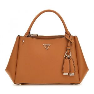 GUESS Sac &agrave; main brun clair pour femme - Nastra Multi Comp Satchel Caramel 310212
