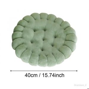 Coussin en forme de biscuit coussin d&eacute;coratif pour la maison coussin et mignon pour canap&eacute; coussin de chaise rond Vert