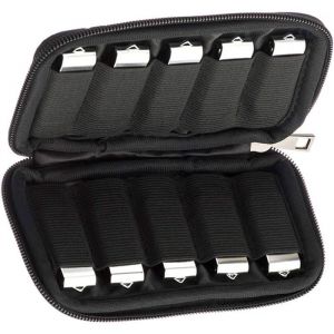 &Eacute;tui rangement cl&eacute; USB organisateur compact prot&egrave;ge contre chocs et poussi&egrave;re facile transport accessoires &eacute;lectroniques. Label