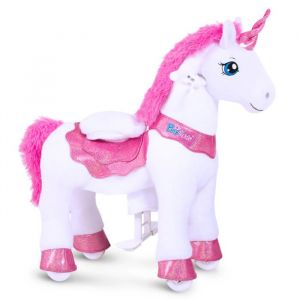 PonyCycle Mod&egrave;le Essentiel E Licorne &agrave; Monter (Licorne Rose / Taille 3 pour Enfants de 3 &agrave; 4 Ans) - E312