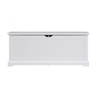 Banc &agrave; Chaussures Blanc 112x40x45 cm Banc Coffre de Rangement avec Abattant Meuble Entr&eacute;e Banc de Chambre Meuble de Rangement