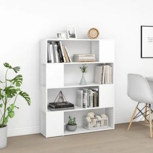 LVL - MEUBLE ETAGERE - Bibliothèque-Séparateur de pièce Blanc 100x24x124 cm(1973)
