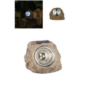 Lampe solaire d&eacute;corative &agrave; 3 LEDS en forme de pierre IP44 Pour Pelouse All&eacute;es de jardin