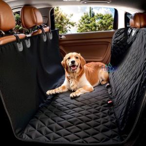 Animalerie Housse de Siège Arrière pour Voitures Protection De Banquette Arrière Imperméable Hamac de voyage pour Chien Couverture