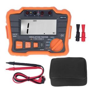 Mégohmmètre numérique TBEST - Testeur disolation de résistance de terre électrique - Orange