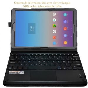 MQ - Etui avec clavier pour Galaxy Tab A 10.5  clavier Bluetooth avec touchpad AZERTY pour Samsung Tab A 10.5 LTE T595 WiFi T590