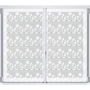 Rideau modulable au mètre - Pissenlit - Blanc