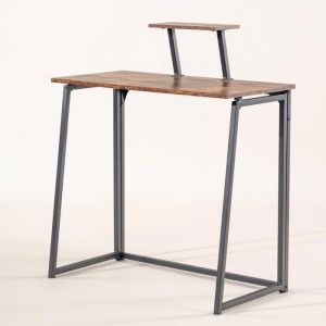 FurnitureR Table de Bureau Pliante Table pour Ordinateur Portable avec Support Décran Bureau Dordinateur Pliant pour Le Travail