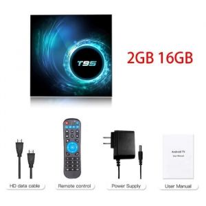 Android tv box tv android 10 T95 Smart TV BOX Wifi BT 2Go 16Go H616 6K Netflix Google Store Boîte multimédia box Android