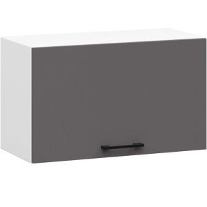 Meuble de cuisine haut suspendue hotte OLIWIA - 60/60 x 30 x 58 cm - Blanc/Gris - 1 Portes - Armoire de plancher Design Moderne