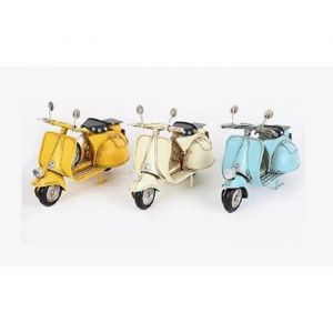 Grand Modele Decoration VESPA Metal 18 cm Jayne ou Creme ou Bleu