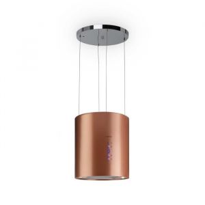 Hotte aspirante - Klarstein Barett - Hotte en îlot - Ø35cm - 558 m³-h - LED - Cuivre