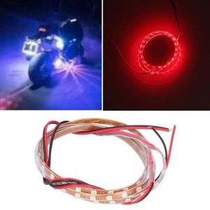 ARA-Bande LED pour voiture moto - 90cm 12V (lumi&egrave;re rouge)