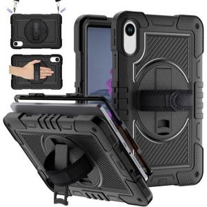 Coque Antichoc Int&eacute;gral Pour Tablette Xiaomi Redmi Pad 2 Wifi Hyperos 11 Pouces 2025Avec Support RotatifDragonne Rotative &Agrave;[YC8]