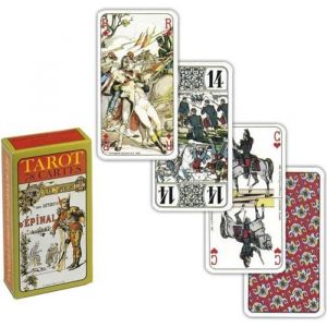 GRIMAUD - Jeu De Tarot Aux Armes dEpinal 78 Cartes Cartonnées Plastifiées Etui Cartonné
