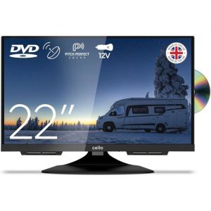 Cello C2224F &mdash; T&eacute;l&eacute;viseur de voyage 22 Full HD avec lecteur DVD triple tuner et entr&eacute;e 12V