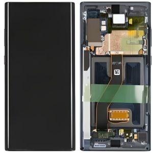Ecran LCD et Vitre  Tactile OLED avec Châssis Noir pour Samsung Galaxy Note 10 Plus N975 (Original Size)