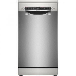 Lave-vaisselle pose libre BOSCH SPS4EMI61F SER4 - 10 couverts - Induction - L45cm - 45 dB - tiroir à couverts - 6 progammes - Inox