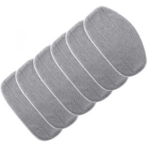 Lot De 6 Tampons De Rechange Pour Nettoyeur Vapeur Leifheit Cleantenso Balai &agrave; Vapeur Serpill&egrave;Re Pour Un Nettoyage En Profondeur