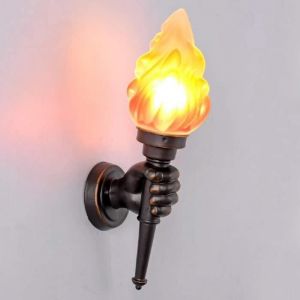 Américain Rétro Lampe ​Murale Creative Bar Restaurant Nostalgique Décoration Café Allée Torche Lumière Murale Extérieur Applique