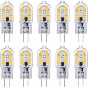 Ampoule G4 LED 12V 2W Blanc Froid 6000K 200LM Équivalent Halogène G4 Bi-pin 10W 20W LED Lampe G4 12V AC/DC pour Camping Car/Hott