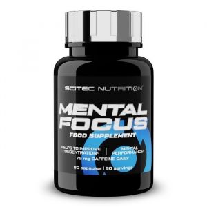 Caf&eacute;ine Scitec Nutrition - Mental Focus - 90 G&eacute;lules