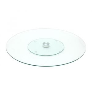 Plateau Tournant En Verre - PARIS PRIX - Golad - Diamètre 455cm - Forme Ronde