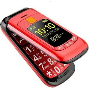 Téléphone grosses touches mobile sénior à clapet - Double écran LCD - Sonnerie et volume ultra fort - Bouton SOS