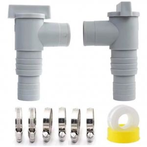 Vanne dentretien/darrêt pour Piscine avec Raccord de Tuyau de 32/38mmVanne Piscine Double Split Tuyau Valve Plunger Accessoires