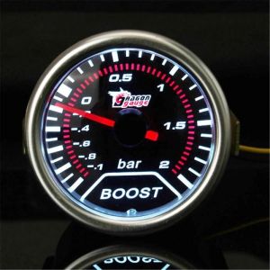 NEUFU 52MM UNIVERSAL LED Turbo Boost Pression Manomètre Vacuum Gauge Voiture car