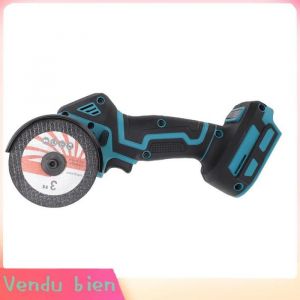 Mini scie circulaire sans fil avec lames de scie de 3 pouces et couvercle anti-poussi&egrave;re scie &eacute;lectrique pour la r&eacute;paration du