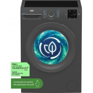 Lave-linge Frontal BEKO BM0WU38411FB - 8 kg - 1400 trs/min - Classe A - Noir