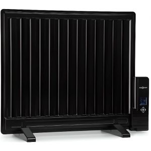 Radiateur &eacute;lectrique - oneconcept - Wallander - 600 W - Thermostat - Minuterie - Noir