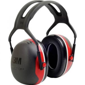 Casque anti-bruit 3M™ Peltor™ modèle X3, rouge, type serre-tête, 33dB, 245g