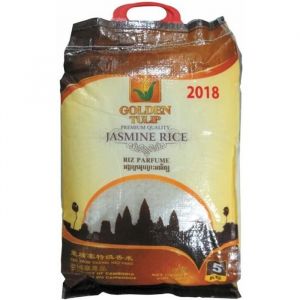 Riz Thai parfumé au Jasmin de qualité premium - Marque Golden Tulip - Cambodge (5, 10 ou 18KG) - 5KG