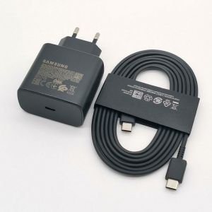 Samsung-Chargeur super rapide 45W adaptateur 1.8m type C pour Galaxy S24 S23 S22 S21 S20 Note 20 Ultra 10 Z Flip possèd