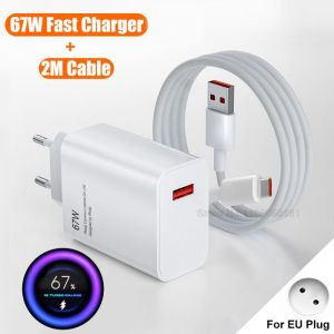 67W USB Chargeur Rapide pour Xiaomi 14t 13t 15 14 Ultra Note 14 13 12 Poco X7 F7 M6 X6 F6 Pro Charge Rapide USB vers Type C